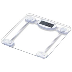 White Digital Glass Bathroom Scale