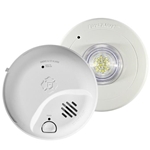 BRK First Alert SMIC0100-AC Hardwired Dual Smoke & CO Alarm + SLED177 Strobe